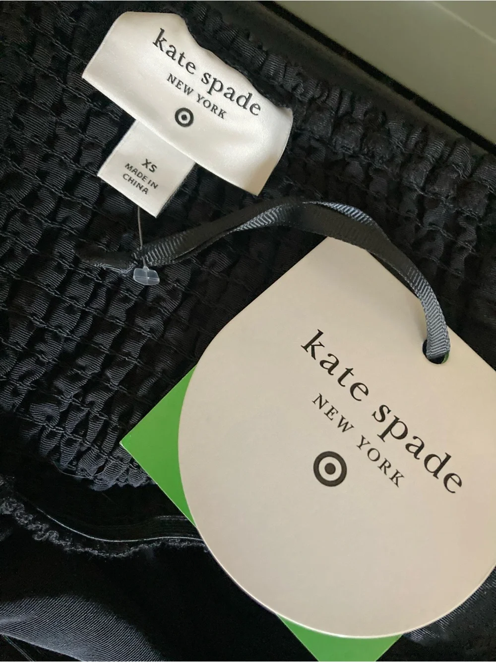 kate spade Black Tiered Midi Dress with Spaghetti Straps